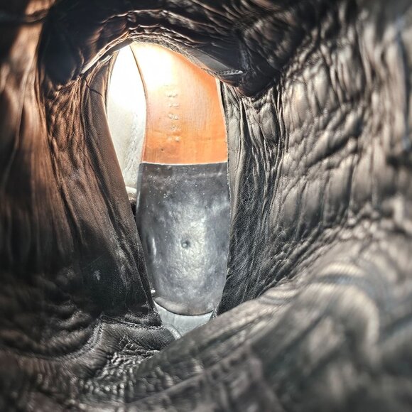 Tres Outlaws Black Cherry Hornback Alligator 11.5 Cowboy Western Boots $7500MSRP - Picture 10 of 16